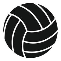 ícone de bola de vôlei, estilo simples vetor