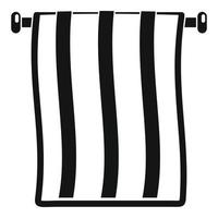 ícone de toalha despojada, estilo simples vetor