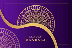 design exclusivo de fundo de mandala islâmica de luxo vetor