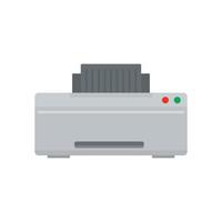 ícone de impressora cinza, estilo simples vetor