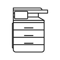 ícone de dispositivo multiuso, fax, copiadora e scanner vetor