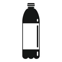 ícone de garrafa de água de sobrevivência, estilo simples vetor