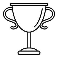 ícone da copa de ouro sucesso, estilo de estrutura de tópicos vetor