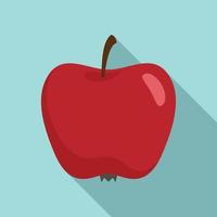 ícone de maçã orgânica vermelha, estilo simples vetor