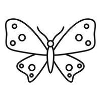 ícone de borboleta brilhante, estilo de estrutura de tópicos vetor
