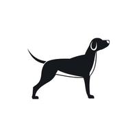 ícone de cachorro, estilo simples vetor