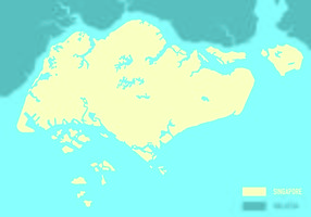 Vector Singapura Mapa