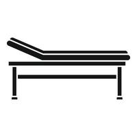 ícone de cama de ressonância magnética, estilo simples vetor