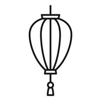 ornamento ícone de lanterna chinesa, estilo de estrutura de tópicos vetor