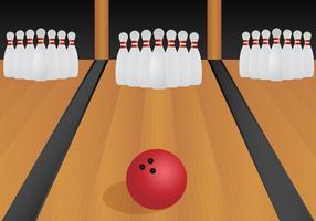 Livre de Ilustração Bowling Lane Vector