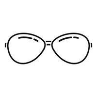 ícone de óculos de sol policial, estilo simples vetor