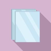 ícone de vidro do Windows, estilo simples vetor