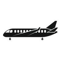 ícone de reparo de aeronaves, estilo simples vetor
