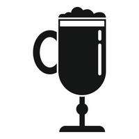 ícone de bebida de barman, estilo simples vetor