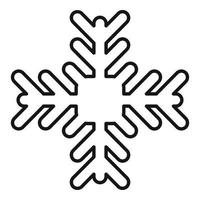 ícone de floco de neve de arte, estilo de estrutura de tópicos vetor