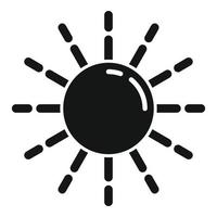 ícone de dia ensolarado de cruzeiro, estilo simples vetor