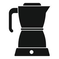 ícone de chaleira de café, estilo simples vetor