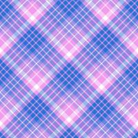 padrão perfeito nas cores rosa, azul escuro, branco e violeta à noite para xadrez, tecido, têxtil, roupas, toalha de mesa e outras coisas. imagem vetorial. 2 vetor