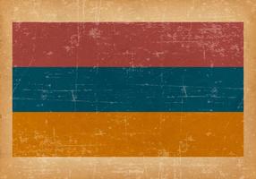 Bandeira de Grunge da Armênia vetor