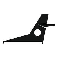 ícone de correção de reparo de aeronaves, estilo simples vetor