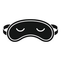 ícone de máscara de dormir, estilo simples vetor