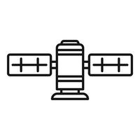 ícone de satélite de transmissão, estilo de estrutura de tópicos vetor