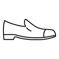 ícone de conserto de sapato elegante, estilo de estrutura de tópicos vetor