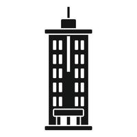 ícone da torre de dubai, estilo simples vetor