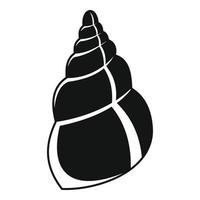 ícone de concha selvagem, estilo simples vetor