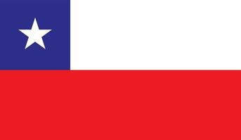 imagem da bandeira do chile vetor