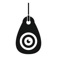 ícone de medalhão de olho, estilo simples vetor