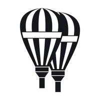ícone de balões, estilo simples vetor