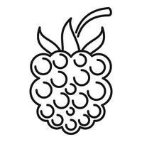 ícone de blackberry da floresta, estilo de estrutura de tópicos vetor