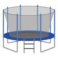 ícone de trampolim, estilo realista vetor