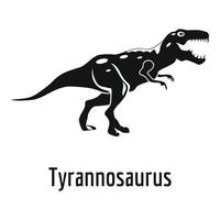 ícone do tiranossauro, estilo simples. vetor