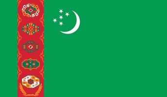 imagem da bandeira do Turquemenistão vetor