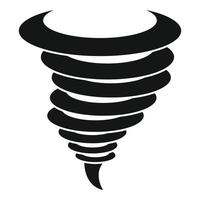 ícone de tornado de vento, estilo simples vetor