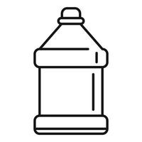 ícone de garrafa de líquido de limpeza, estilo de estrutura de tópicos vetor
