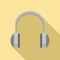 ícone de fones de ouvido de estúdio, estilo simples vetor
