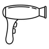 ícone do secador de cabelo do serviço de quarto, estilo de estrutura de tópicos vetor