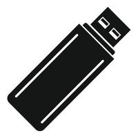 ícone de flash usb, estilo simples vetor