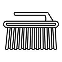 ícone de escova de superfície de limpeza, estilo de estrutura de tópicos vetor