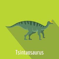 ícone tsintaosaurus, estilo simples. vetor