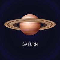 ícone do planeta saturno, estilo cartoon vetor
