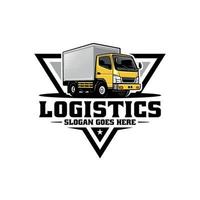 caminhão de entrega de mercadorias, semi caminhão, vetor isolado de caminhão basculante