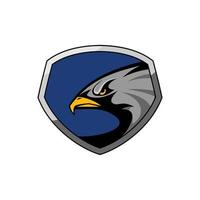 ilustração de design de logotipo de águia de jogos vetor