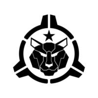 design de logotipo militar tático de cabeça de tigre vetor