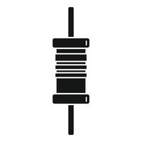 ícone do condensador de telefone, estilo simples vetor