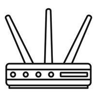ícone do roteador de dados, estilo de estrutura de tópicos vetor
