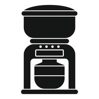 ícone da máquina de café, estilo simples vetor